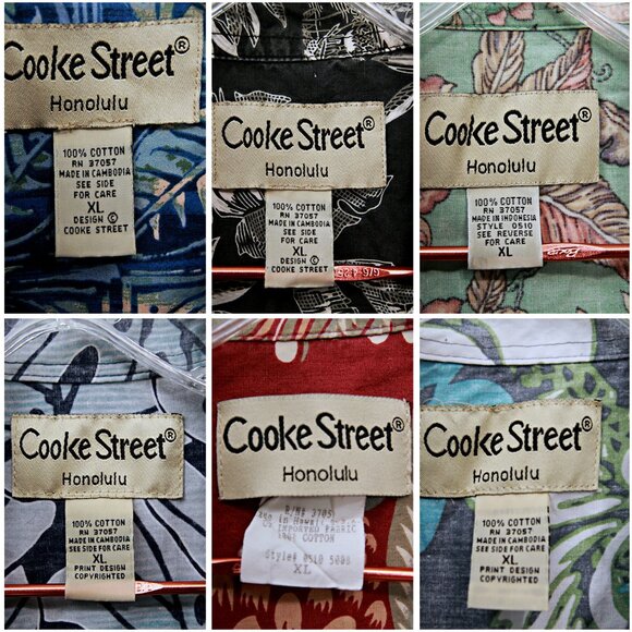 Bundle of 6 Cooke Street Hawaiian Short Sleeve Shirts Multicolor Men XL - Picture 16 of 16